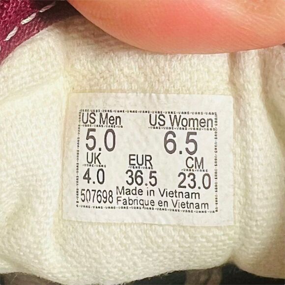 Vans Old Skool Suede / Canvas Burgundy / White Women's 6.5 - Picture 10 of 13